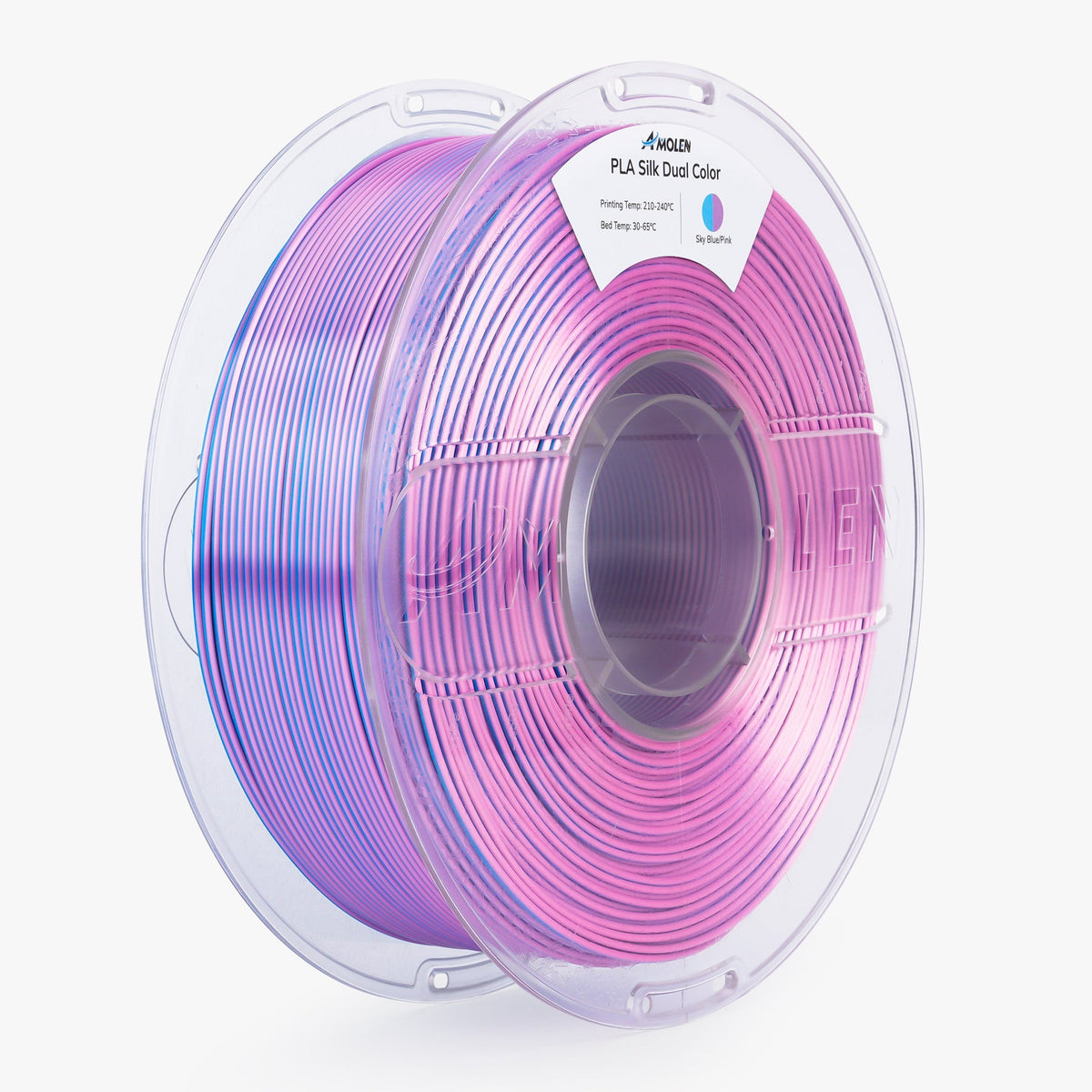 AMOLEN Dual-Color Silk PLA Filament, 1.75mm, 1kg