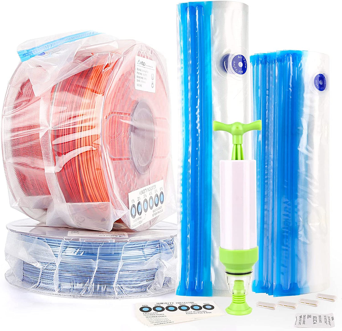 Vacuum Filament Storage Kit - 16 Bags + Automatic Pump