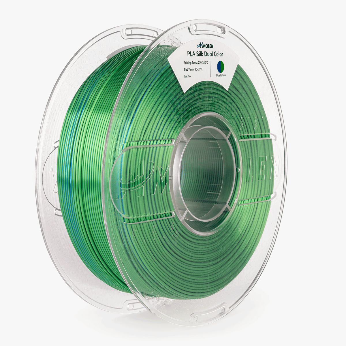 AMOLEN Dual-Color Silk PLA Filament, 1.75mm, 1kg