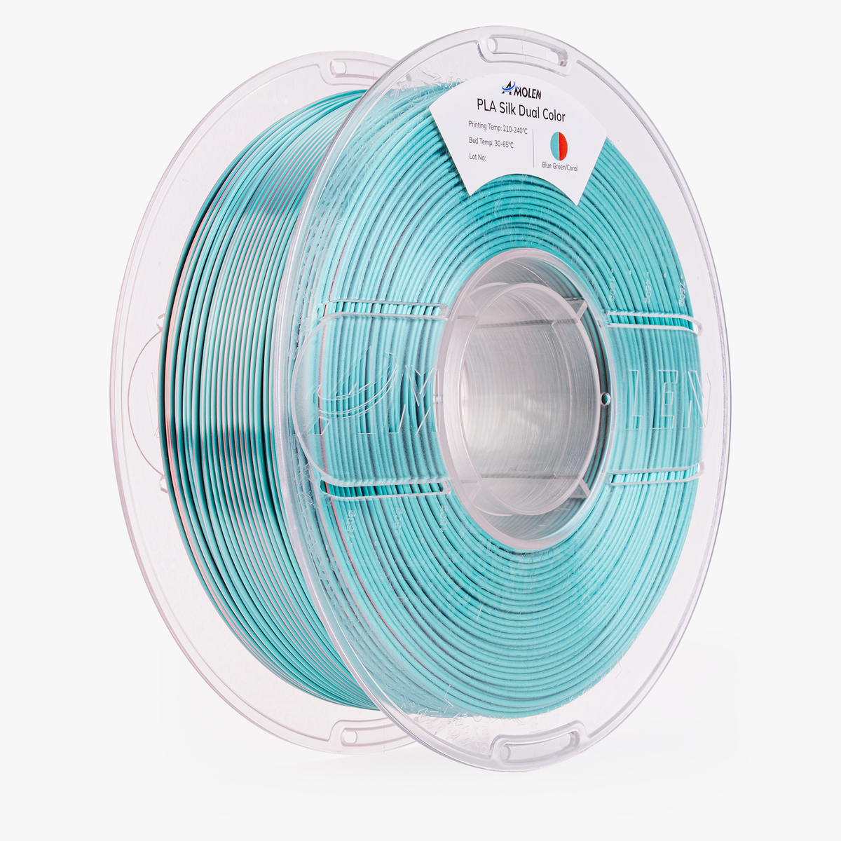 AMOLEN Dual-Color Silk PLA Filament, 1.75mm, 1kg