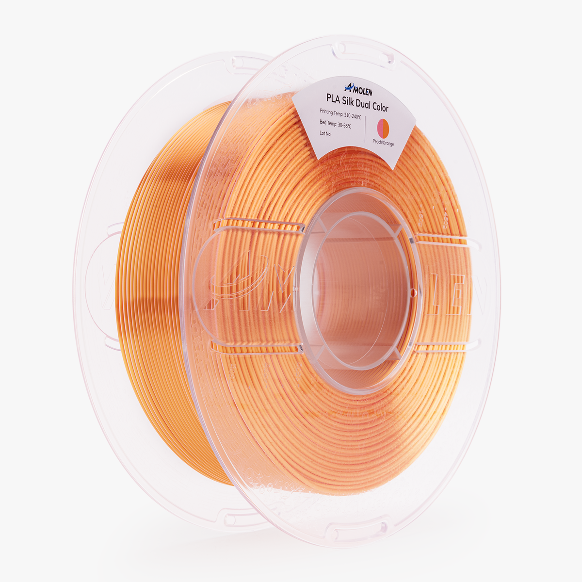 AMOLEN Dual-Color Silk PLA Filament, 1.75mm, 1kg