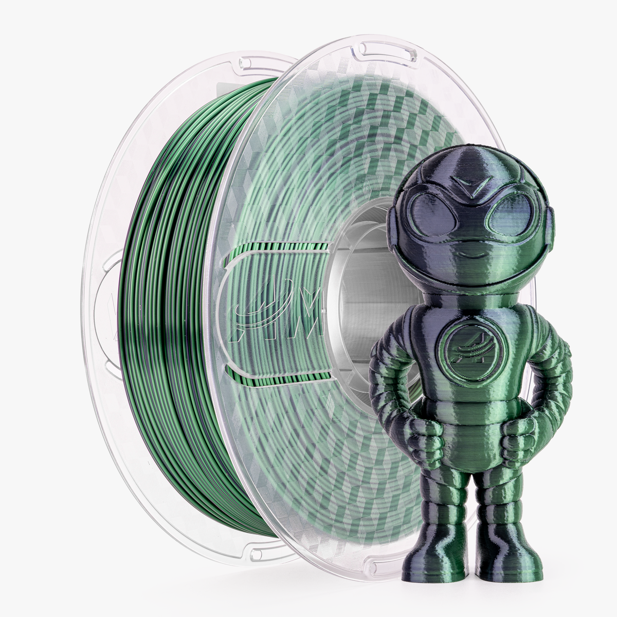 AMOLEN Dual-Color Silk PLA Filament, 1.75mm, 1kg