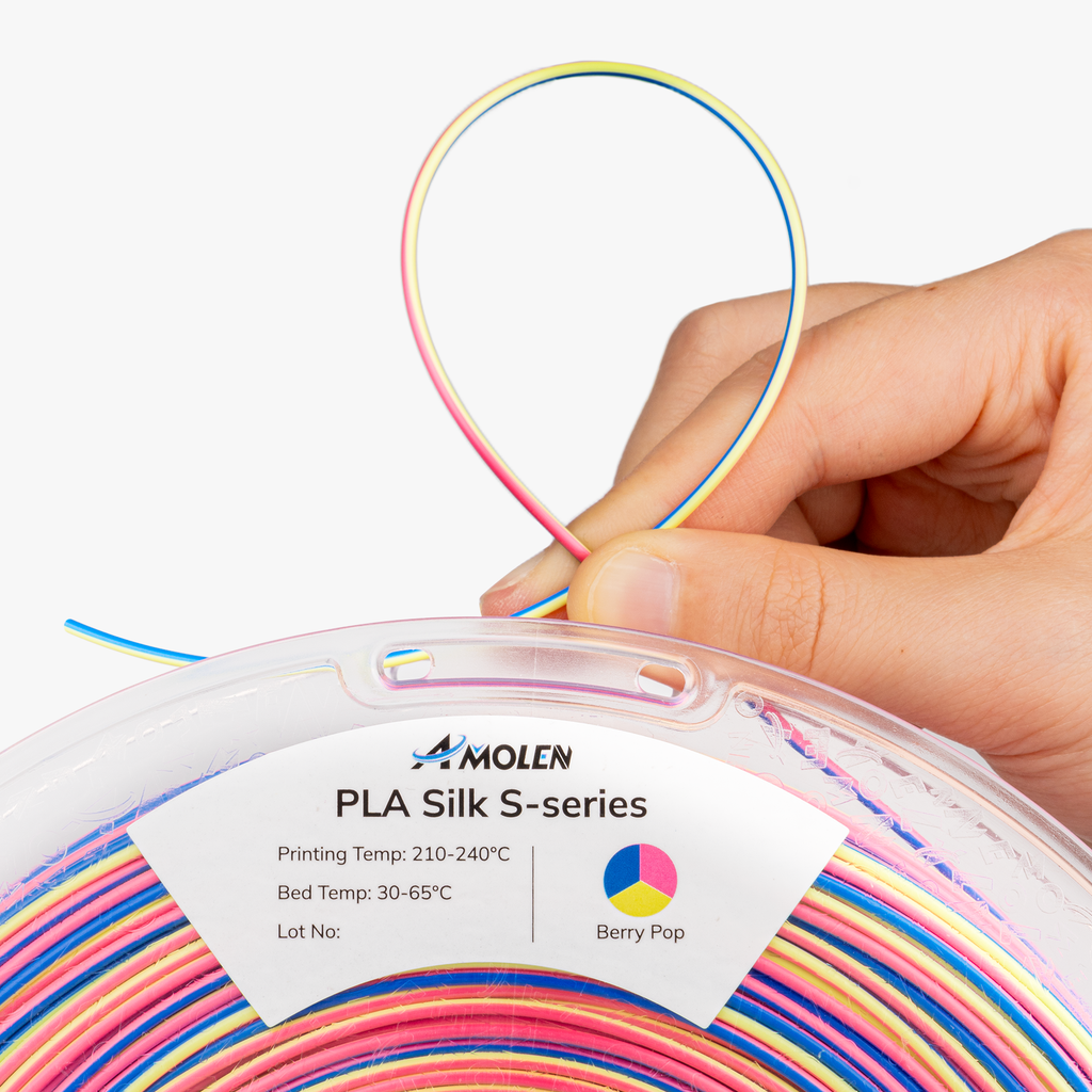 AMOLEN S-Series Multicolor Silk PLA, 1.75mm, 1kg