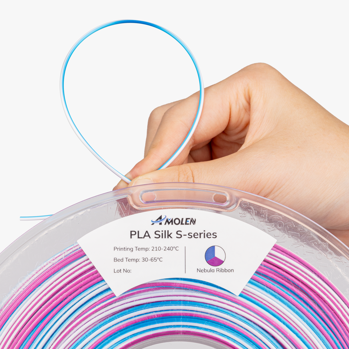 AMOLEN S-Series Multicolor Silk PLA, 1.75mm, 1kg