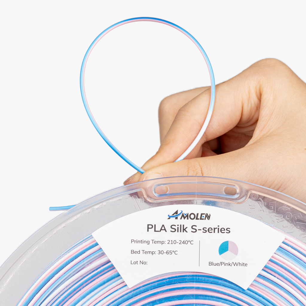 AMOLEN S-Series Multicolor Silk PLA, 1.75mm, 1kg