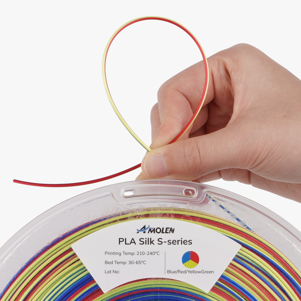 AMOLEN S-Series Multicolor Silk PLA, 1.75mm, 1kg