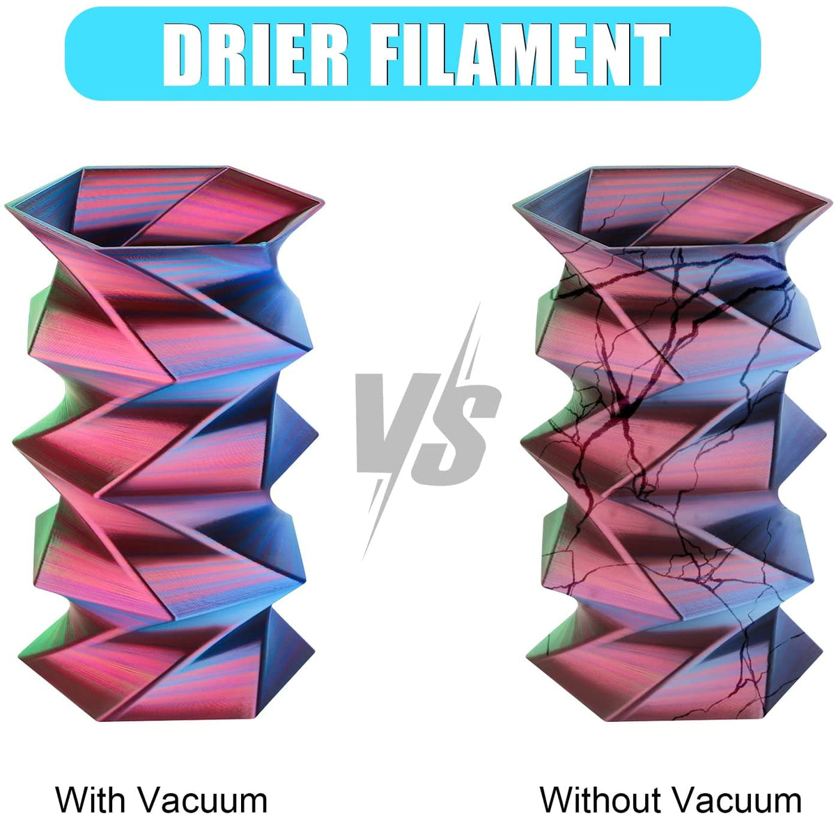 Vacuum Filament Storage Kit - 16 Bags + Automatic Pump